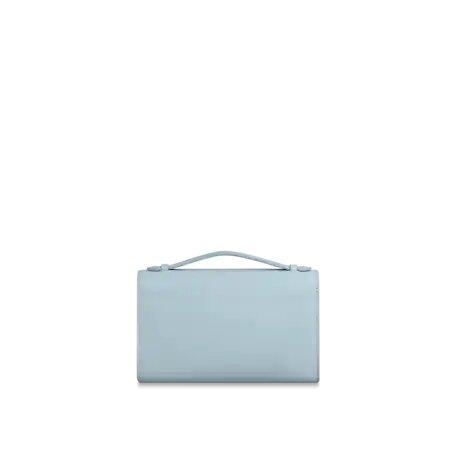 Louis Vuitton LOCKME CLUTCH Olympe Blue