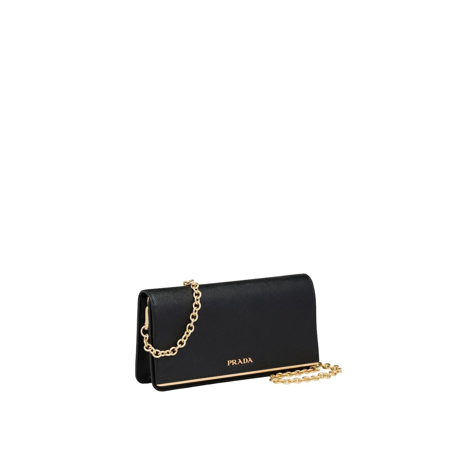 Saffiano Leather Continental Mini Clutch Bag