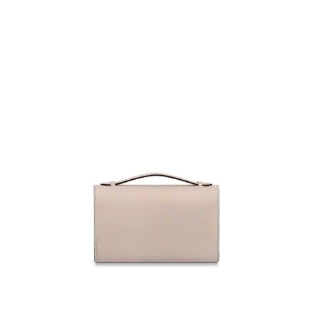 Louis Vuitton LOCKME CLUTCH Greige