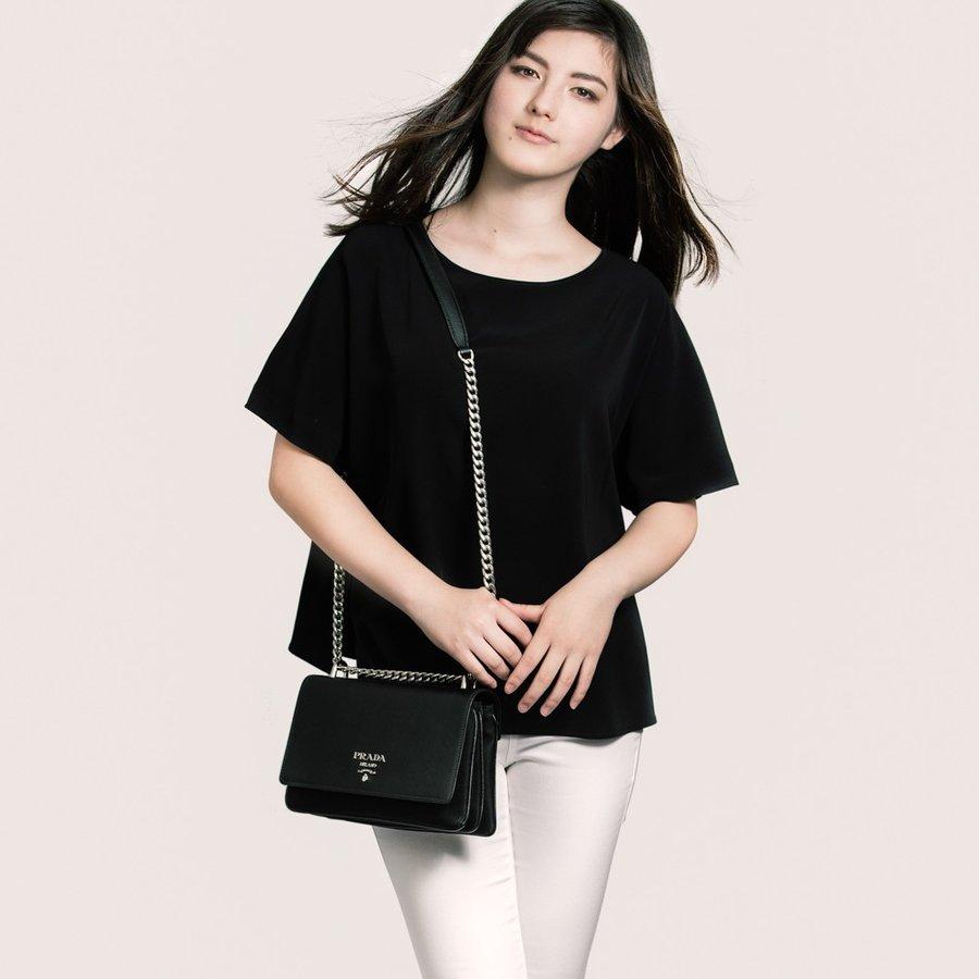 Saffiano Leather Medium Clutch Bag