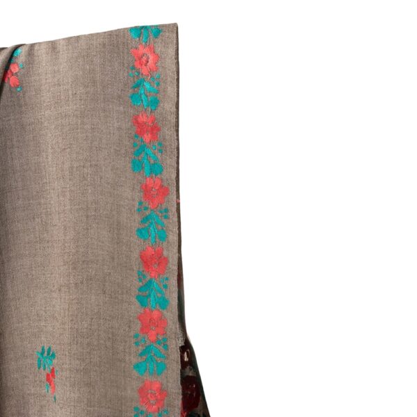 Luxily Blended Embroidered Shawl - Image 2