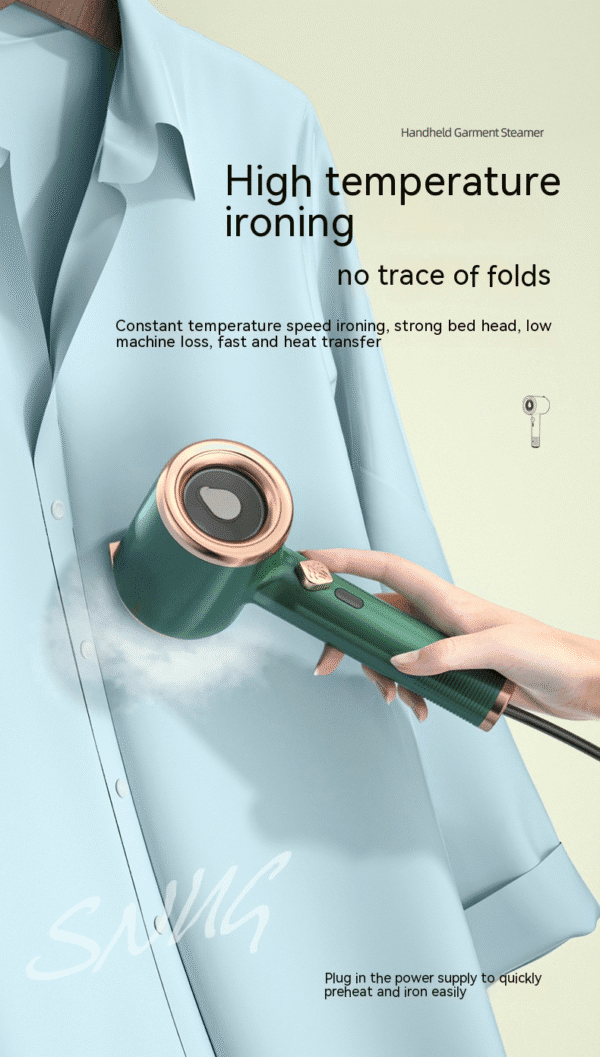 Mini Portable Handheld Garment Steamer Fabric Steam Iron For Clothes Travel Home Appliances Vertical US Plug Ironing Machine - Image 8
