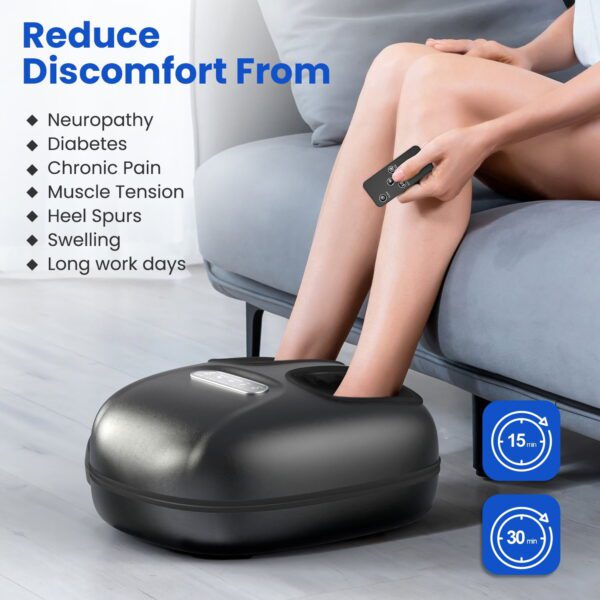 Renpho Shiatsu Foot Massager with Heat for Tired Foot Blood Circulation up to size 11 - Image 3