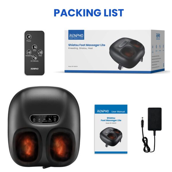 Renpho Shiatsu Foot Massager with Heat for Tired Foot Blood Circulation up to size 11 - Image 4