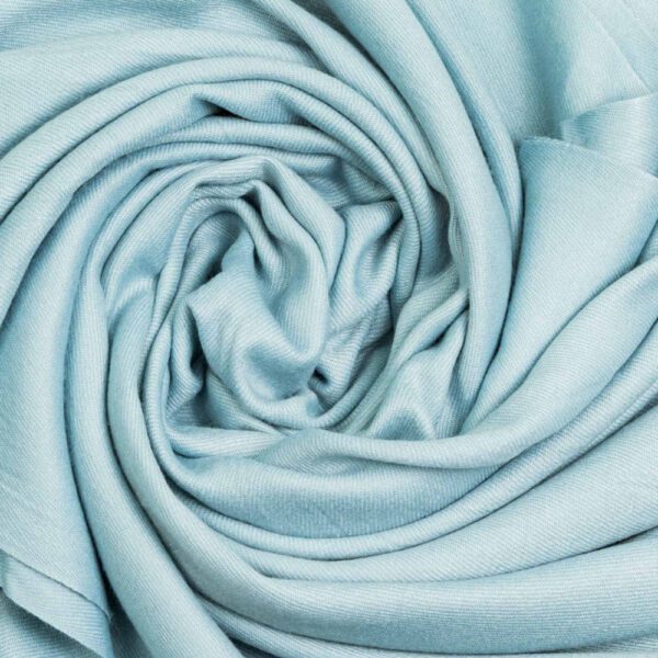 Luxily Sky Blue Dyed Woolen Shawl - Image 4