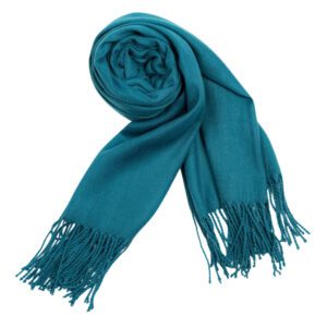 Luxily Teal Dyed Woolen Shawl