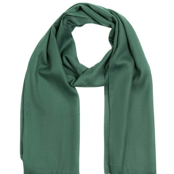 Luxily Teal Green Dyed Woolen Shawl - Image 3