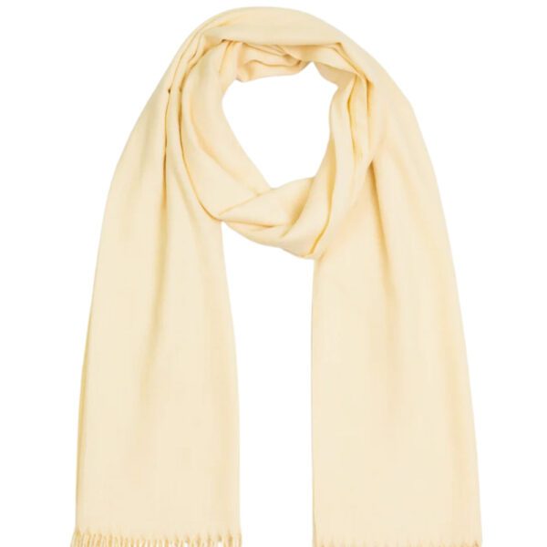 Luxily Off White Dyed Woolen Shawl - Image 2