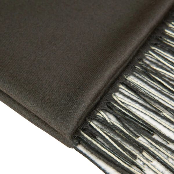 Luxily Beige Two Tone Woolen Shawl - Image 5