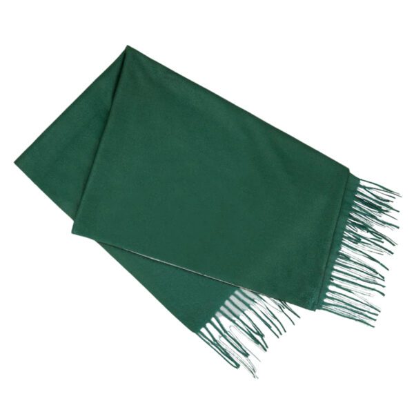 Luxily Green & Grey Two Tone Woolen Shawl - Image 2