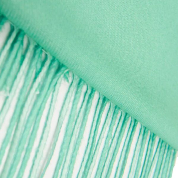 Luxily Sea Green Two Tone Woolen Shawl - Image 5