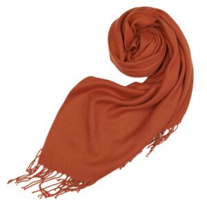 Luxily Brown Dyed Woolen Shawl