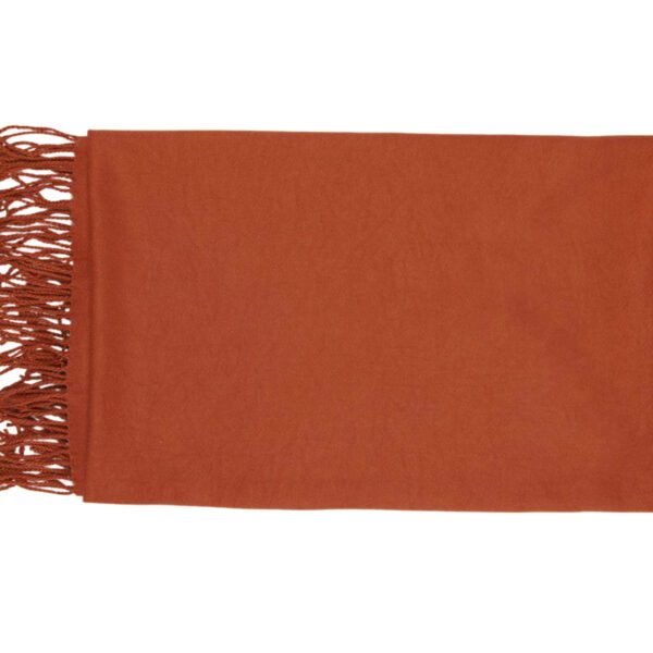 Luxily Brown Dyed Woolen Shawl - Image 2
