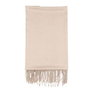 Luxily Beige Dyed Woolen Shawl