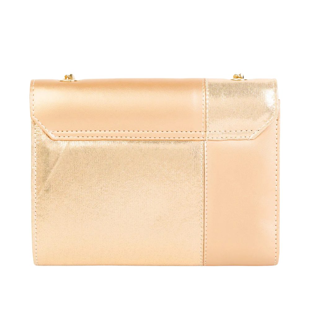 Luxily Rose Gold Two-tone Casual Clutch - Image 3