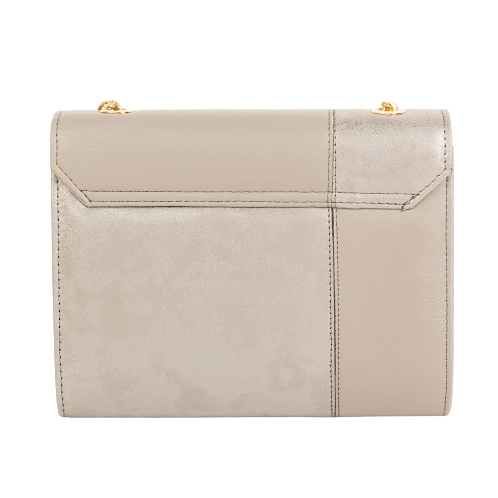Luxily Grey Two-tone Casual Clutch - Image 3