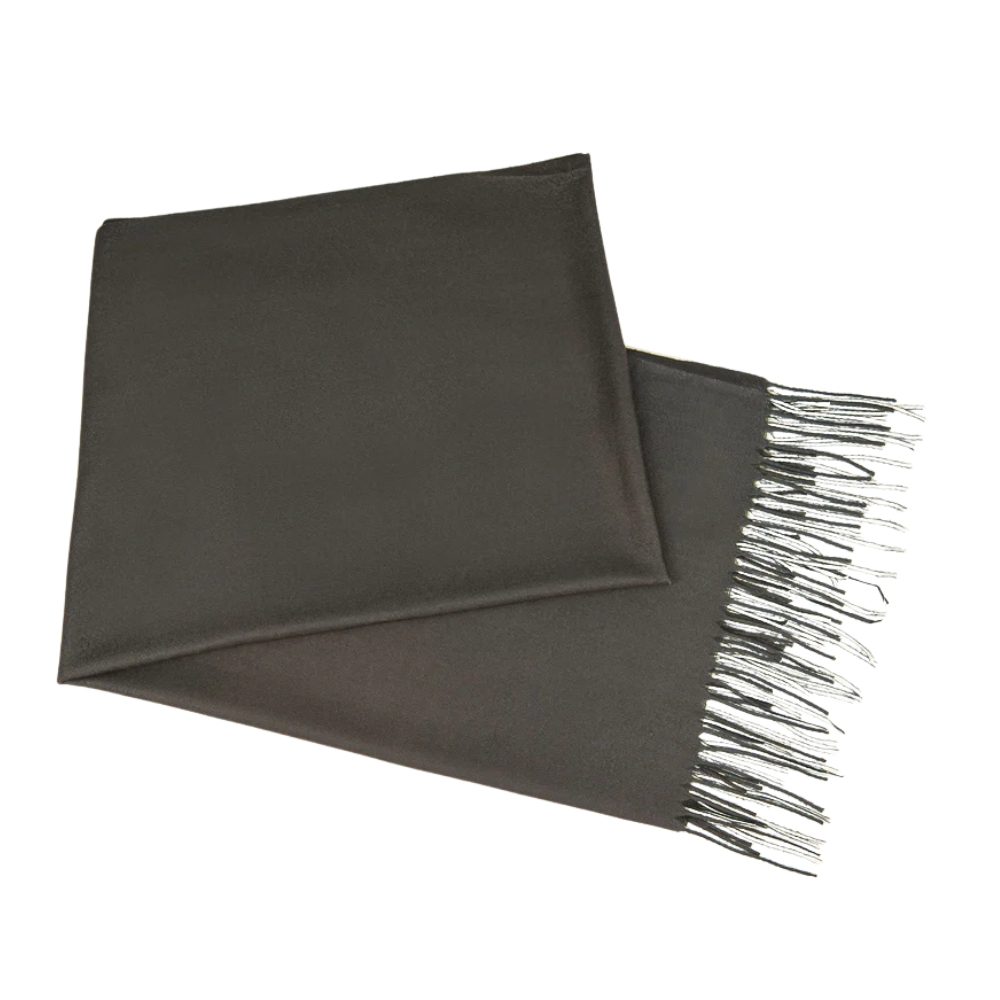 Luxily Beige Two Tone Woolen Shawl