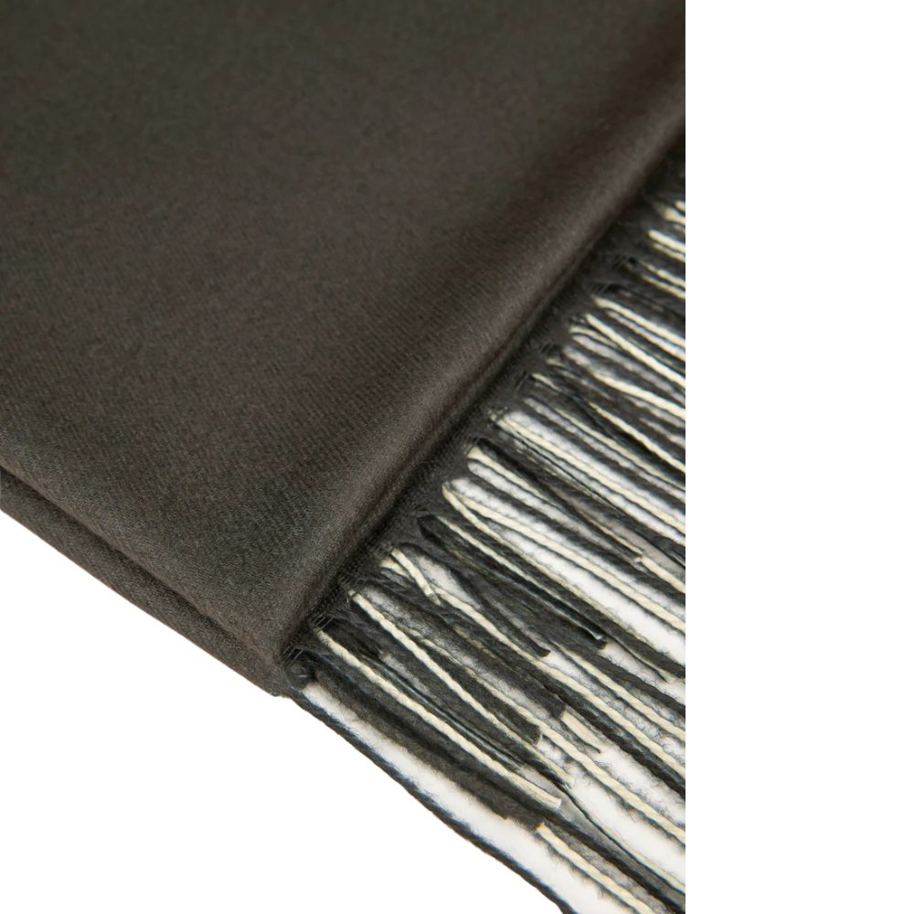 Luxily Beige Two Tone Woolen Shawl - Image 2