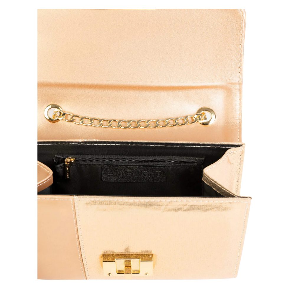 Luxily Rose Gold Two-tone Casual Clutch - Image 4